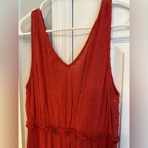 Speechless | Burnt Orange Midi Sundress (size S) - Picture 4 of 4